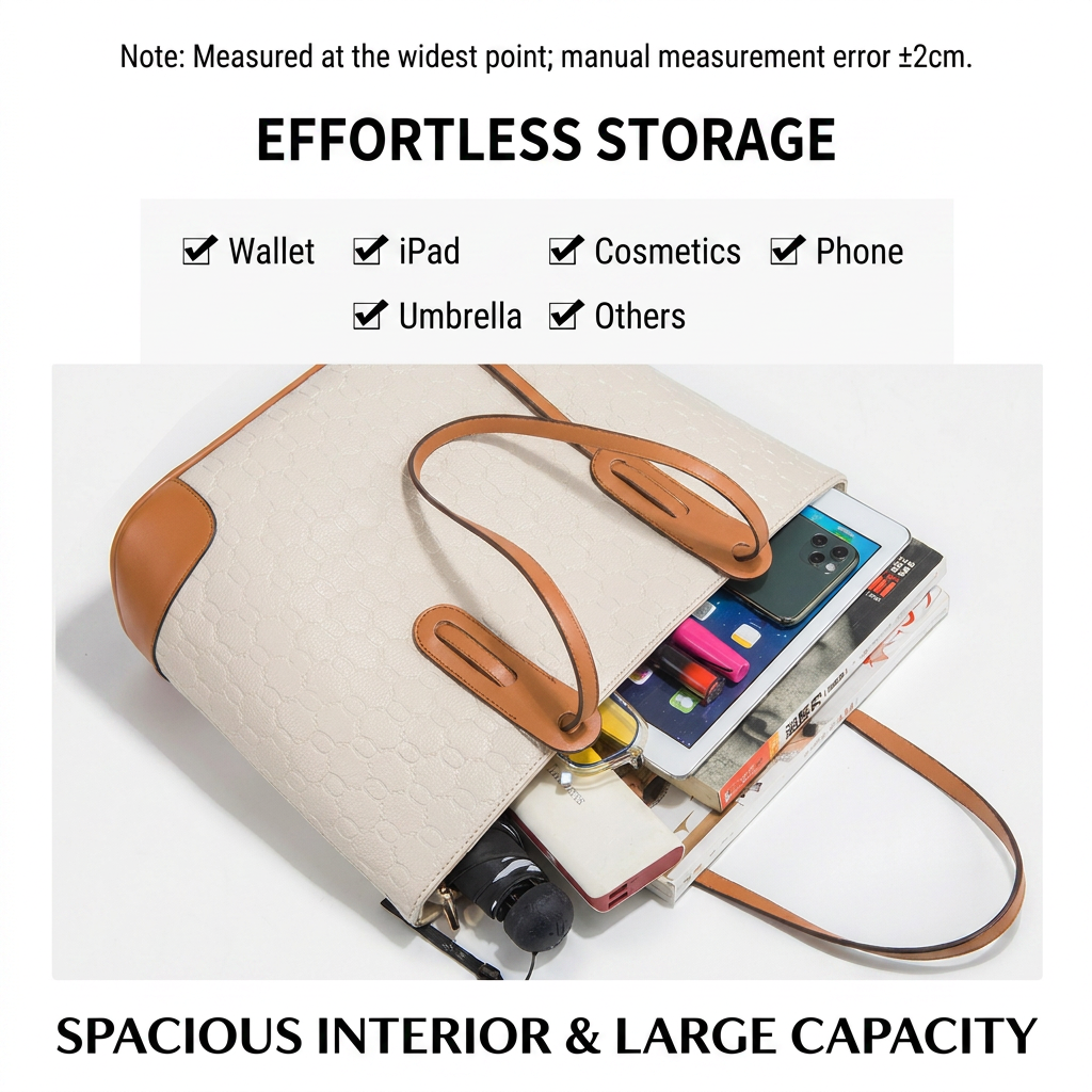 Women's High Quality PU Leather Handbag With Zipper Closure Polyester Cotton Lining Chain Decoration for Spring and Summer