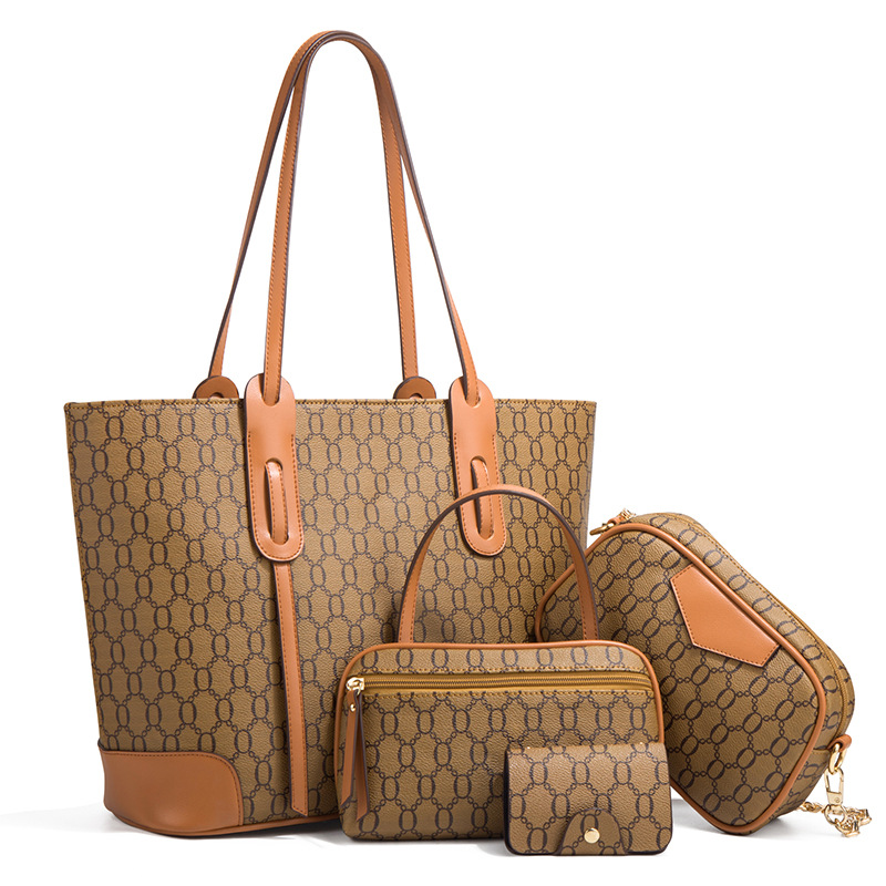 Women's High Quality PU Leather Handbag With Zipper Closure Polyester Cotton Lining Chain Decoration for Spring and Summer